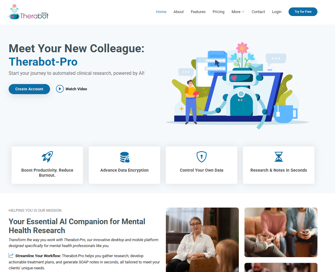 Concept art of homepage