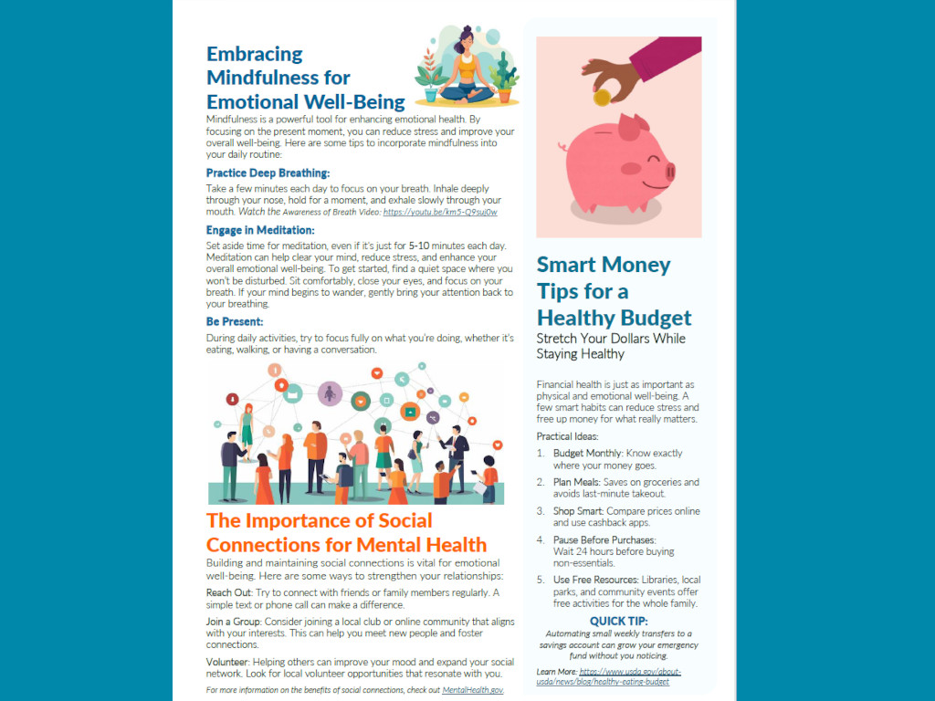 newsletter page