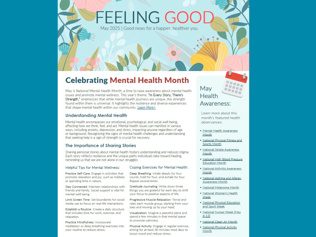 newsletter page